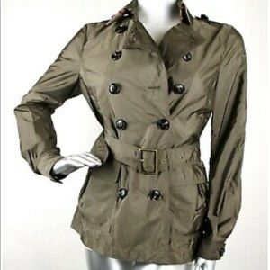 Burberry Women’s Brit Military Olive Jacket (10)